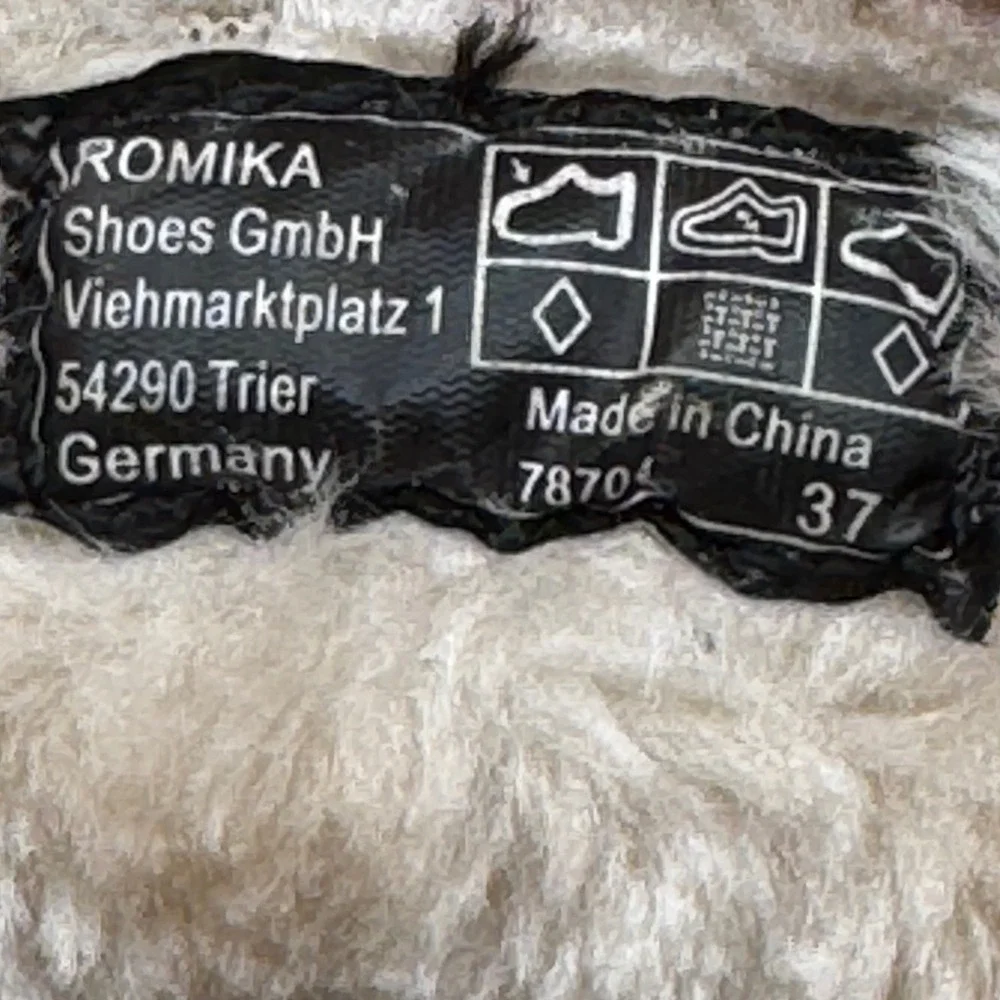 Romika Women Size 37 US 6 Brown Black topDryTex Faux Fur Lined Winter Snow Boots